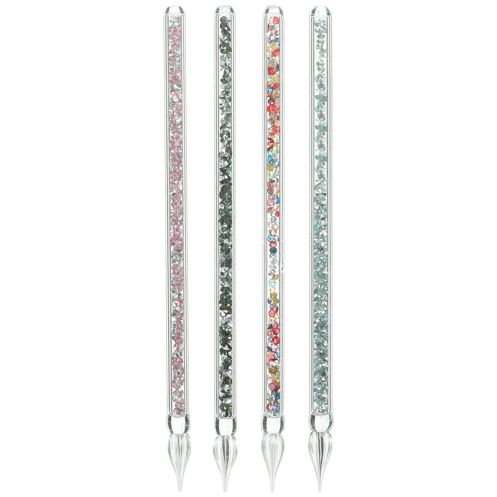 4Pcs Glass Dip Pen Set Vintage Inspired Glass Dip Pen Fine Craftsmanship Spiral Tip for Drawing Writing Signature Art Practice