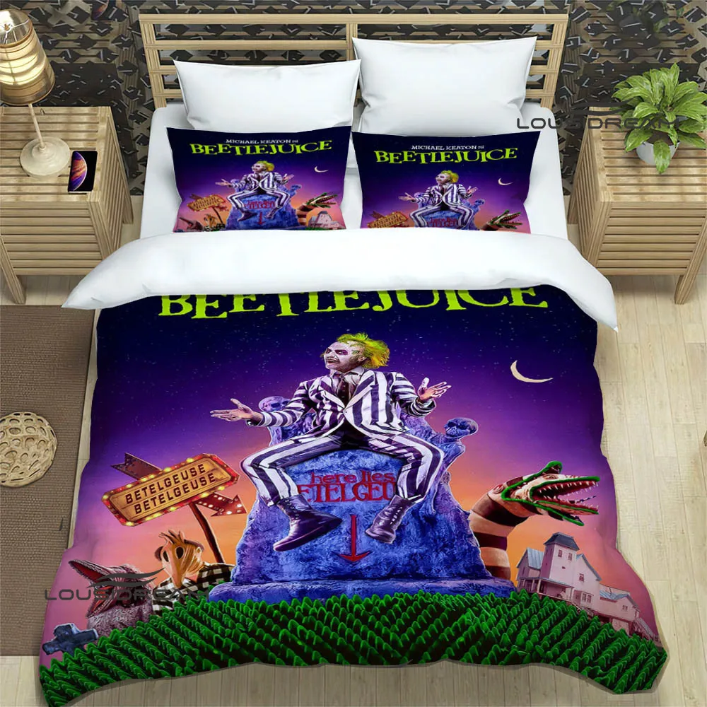 Horror movie B-Beetlejuice Bedding Sets exquisite supplies set duvet cover bed comforter set bedding set luxury birthday gift