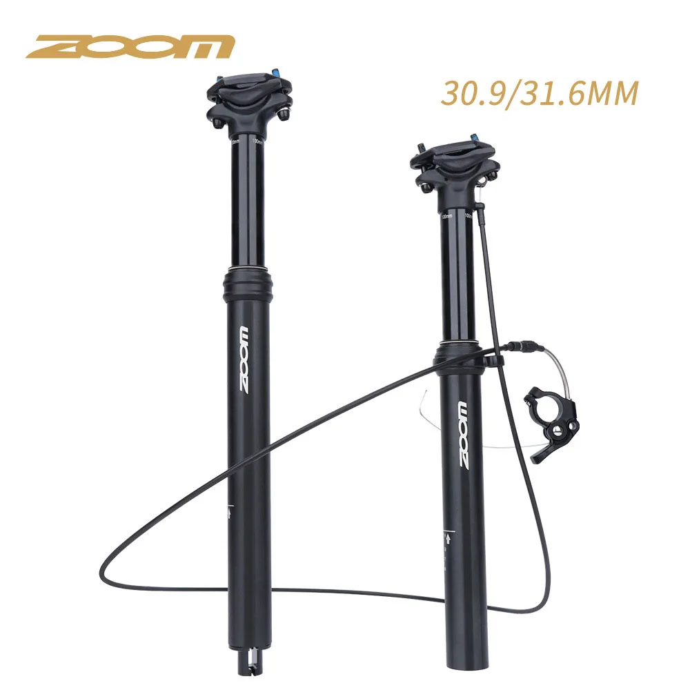 

ZOOM MTB Bike 31.6mm 30.9mm Wire Remote Control Seatpost Dropper Hydraulic Lifting Internal Mountain Biycle Seat Post Tube Part