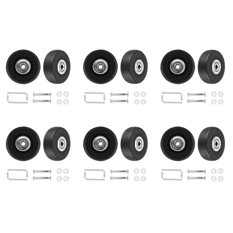 

A48P-12 Sets Of Luggage Suitcase Replacement Wheels Axles Deluxe Repair Tool OD 50Mm
