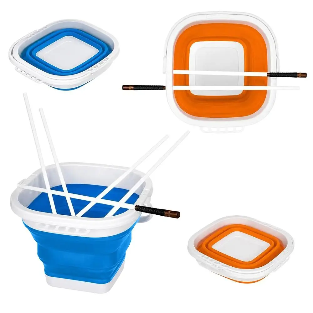 2pcs Foldable Design Paint Brush Washer Multi-Purpose Use With Handle Brush Washing Bucket Collapsible Paint Bucket For Artists