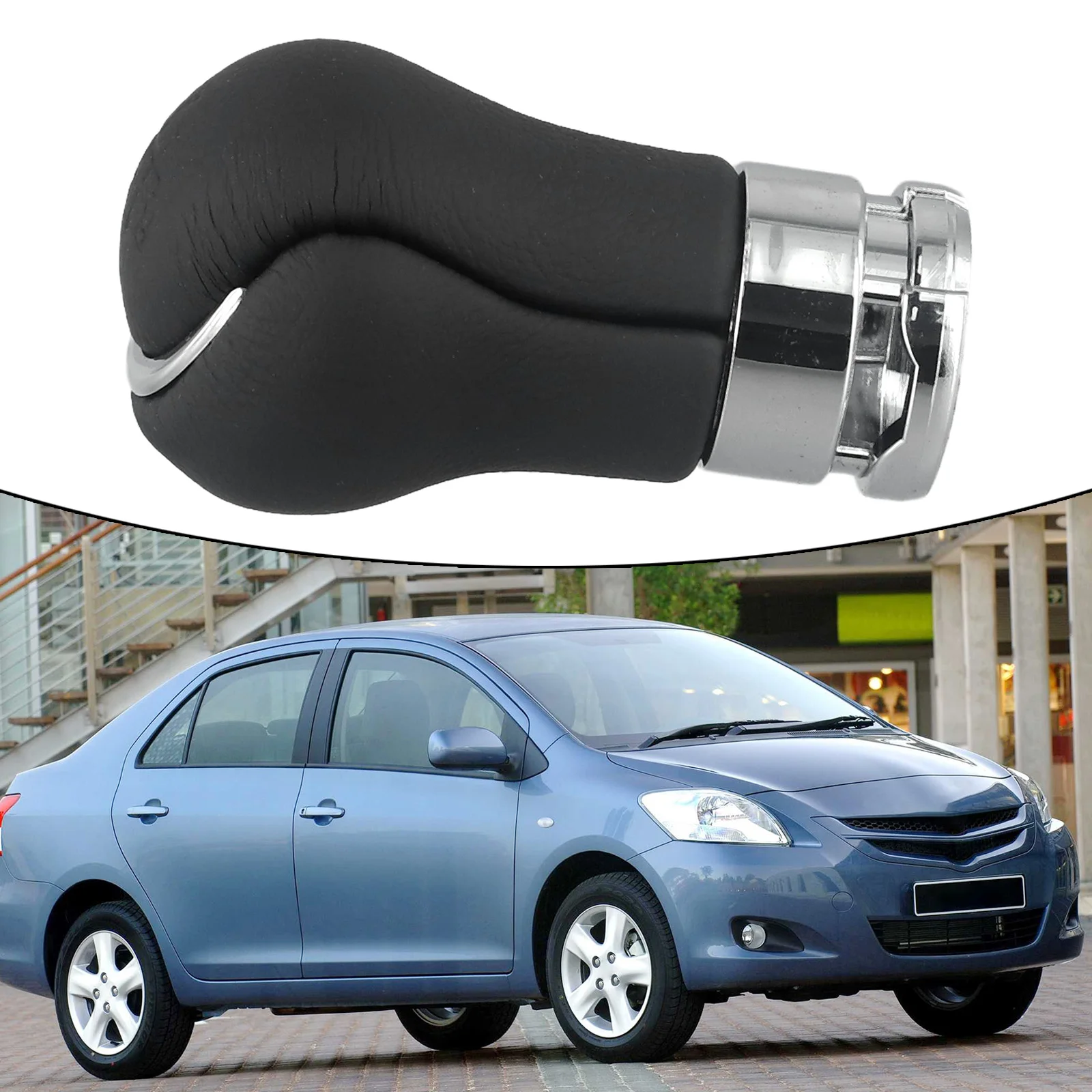 PU Leather Coat MANUAL SPEEDS HILUX REVO Leather GEAR SHIFT KNOB MANUAL SPEEDS Professional Installation Required