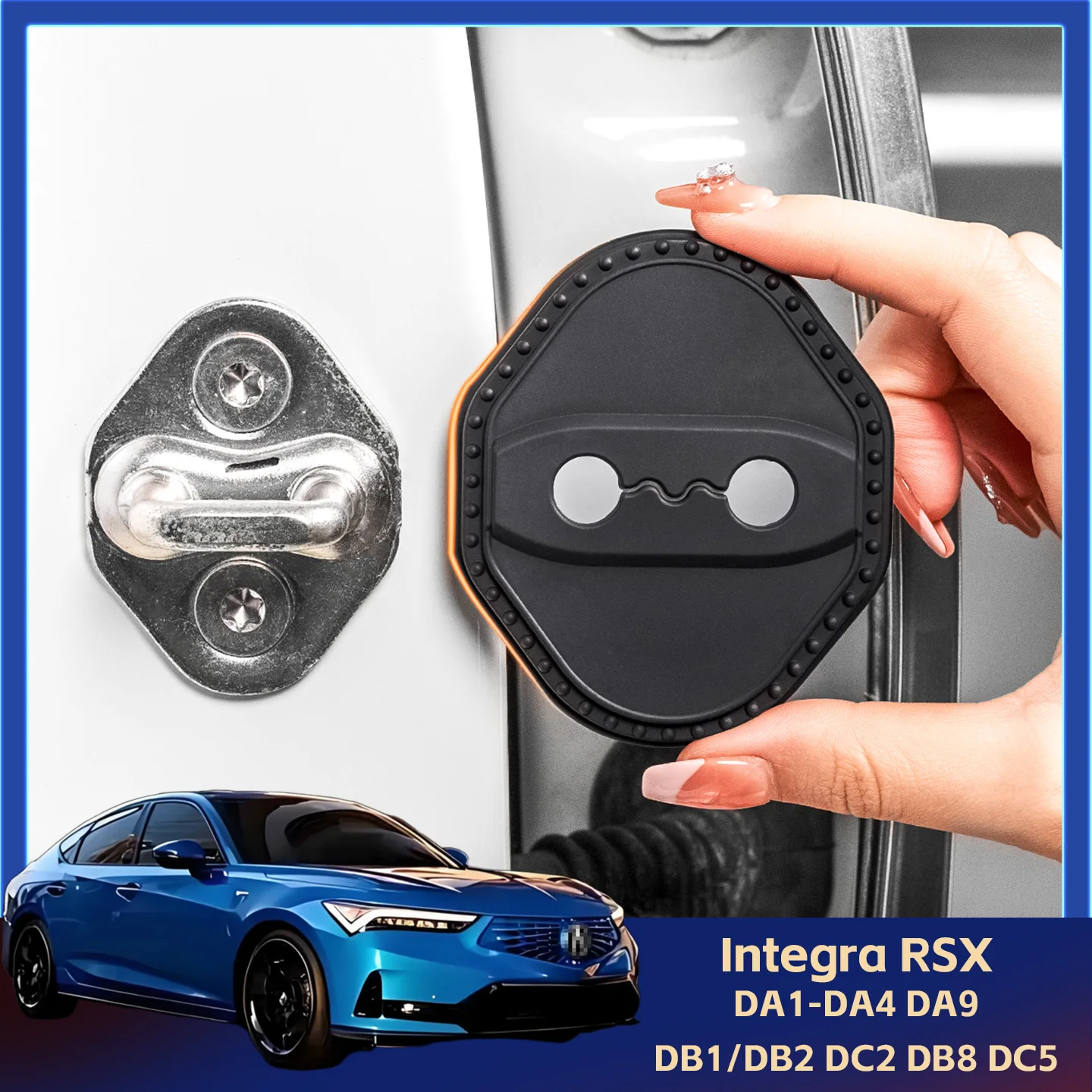 2/4Pcs Silicone Car…