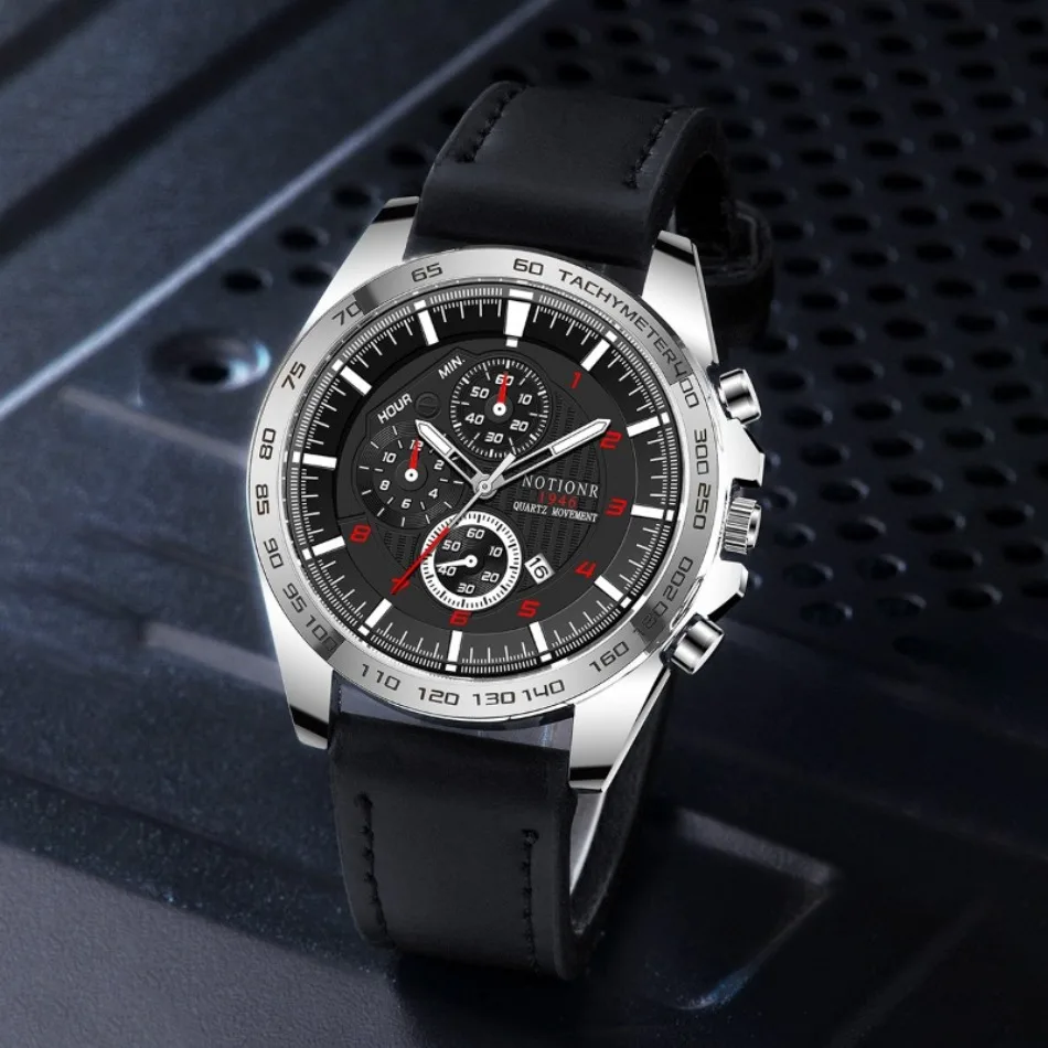 Fashion Men's Large Dial Durable Wrist Watch, Ideal Choice for Gifts