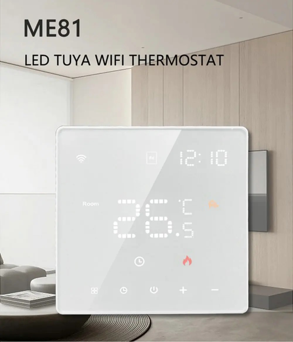 

Термостат Tuya для подогрева пола, 220 В, умный термостат, напольный термостат, Wi-Fi, подключенный термостат 220 В, Goolge Home Alexa