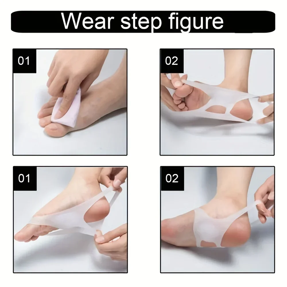 2pcs Feet Care Pain Relief Foot Support Tool Flatfoot Correction Orthotic Insole Plantar Fasciitis Feet Cushion Body Health Care