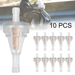 10pcs Motorcycle Fuel Filter Inline Gas Gasoline Filter For Dirt Pite Bike ATV UTV 1/4