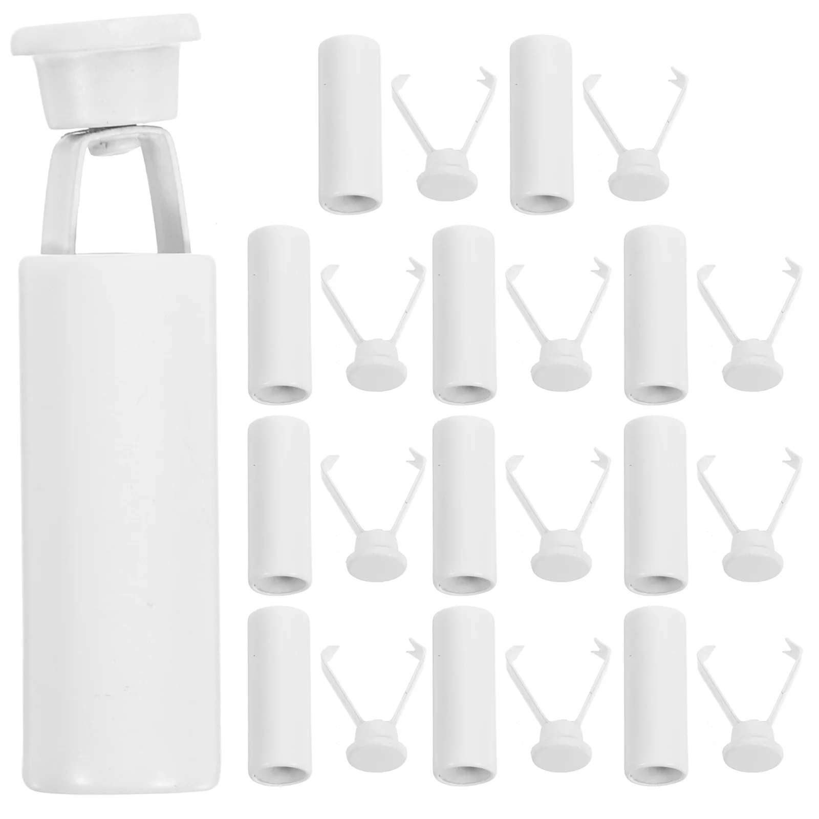 

12 Pcs Pendant Clock Metal Cord Locks for Drawstrings Stop Rope Stopper Cap Fasteners Clothing Grip Clasp