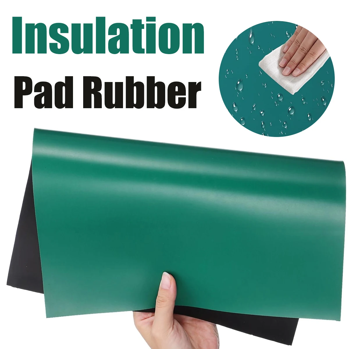 Tapis isolant antidérapant résistant à la chaleur, vert, pour la réparation de montres, tapis en caoutchouc pour la colle, tapis de soudure pour horloger