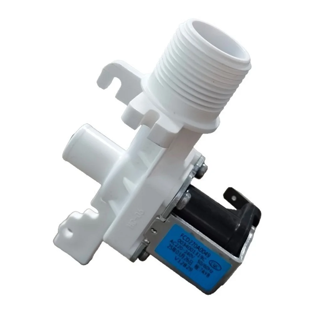 Top Load Valve Washing Machine Inlet Valve AC220-240V 50 60Hz Stainless Steel Filter Anti-clog Design Silicone Gasket Seal