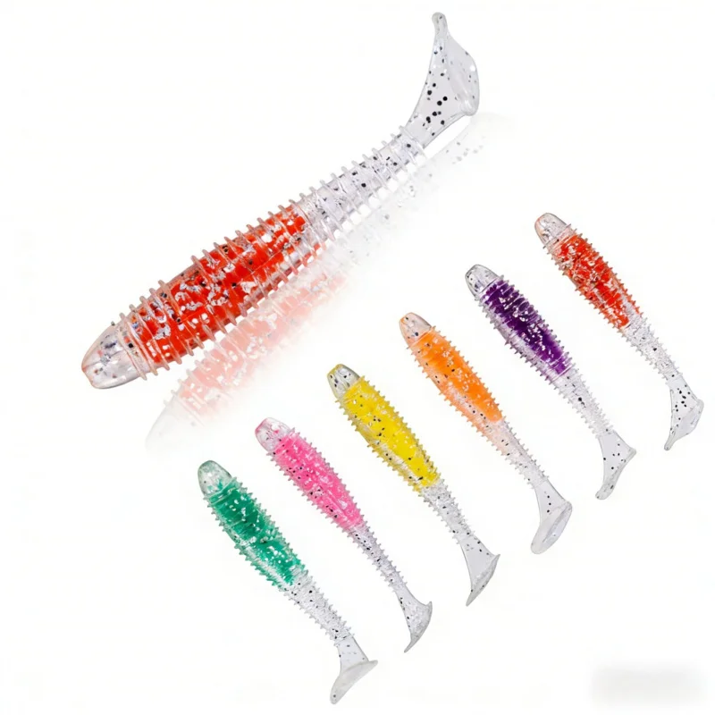 

Lure-Specific Colorful Sandwich Lead Head Hook ThreadTSlow Sinking Soft Lure Texas Rig Bass Crappie Fake Bait