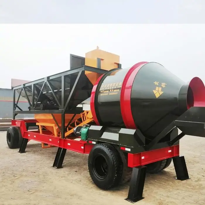 High Quality Mini Mobile Concrete Batching Plant/Mobile Concrete Mixing/Mobile Concrete Mixer Price Eco-Friendly  Customized