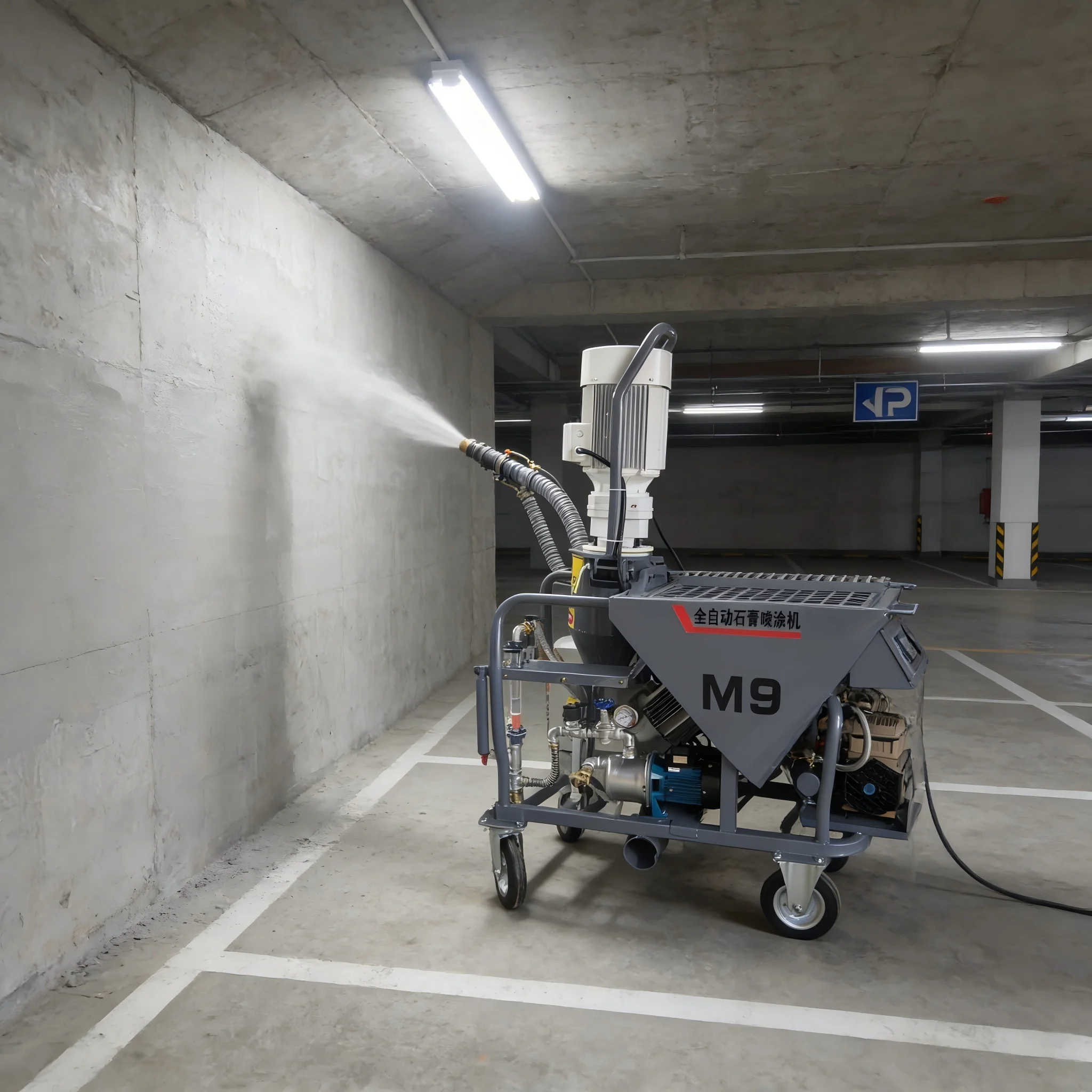 Dry Mixed Mortar Putty Gypsum Plaster Spraying Machine/Automatic Plastering Machine Factory Supply
