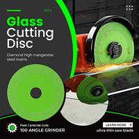 Glass & Tile Diamond Cutting Disc 15mm Ultra Thin Kerf Blade - Sharp Fast Cut Grinding Wheel for Ceramic Porcelain
