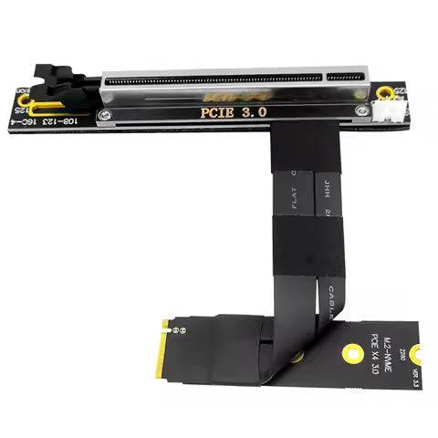 M.2 to PCI Express 3.0 x16 Extension Cable PCIe x16 to M2 M Key Riser Card for m2 NVME SSD Desktop PC 1050ti Graphics Card GPU