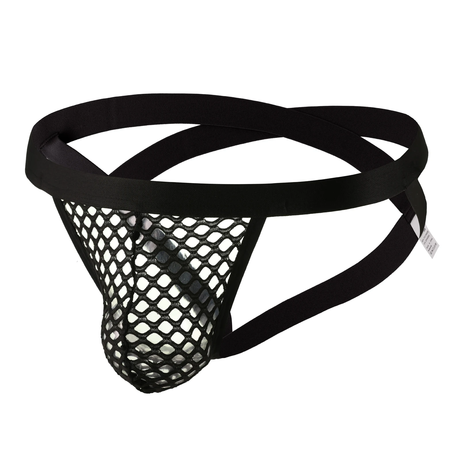 

Men Mesh Athletic Jockstrap Low Waist Bulge Pouch Panties Breathable Cross Waistband Jock Strap Fitness Sports Underwear Thongs