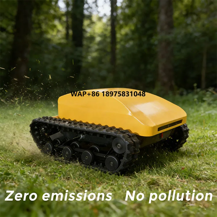 Battery Powered 4-Stroke Zero Emissions DIY Industrial Remote Control Lawn Mower Adjustable Cutting Height for Garden
