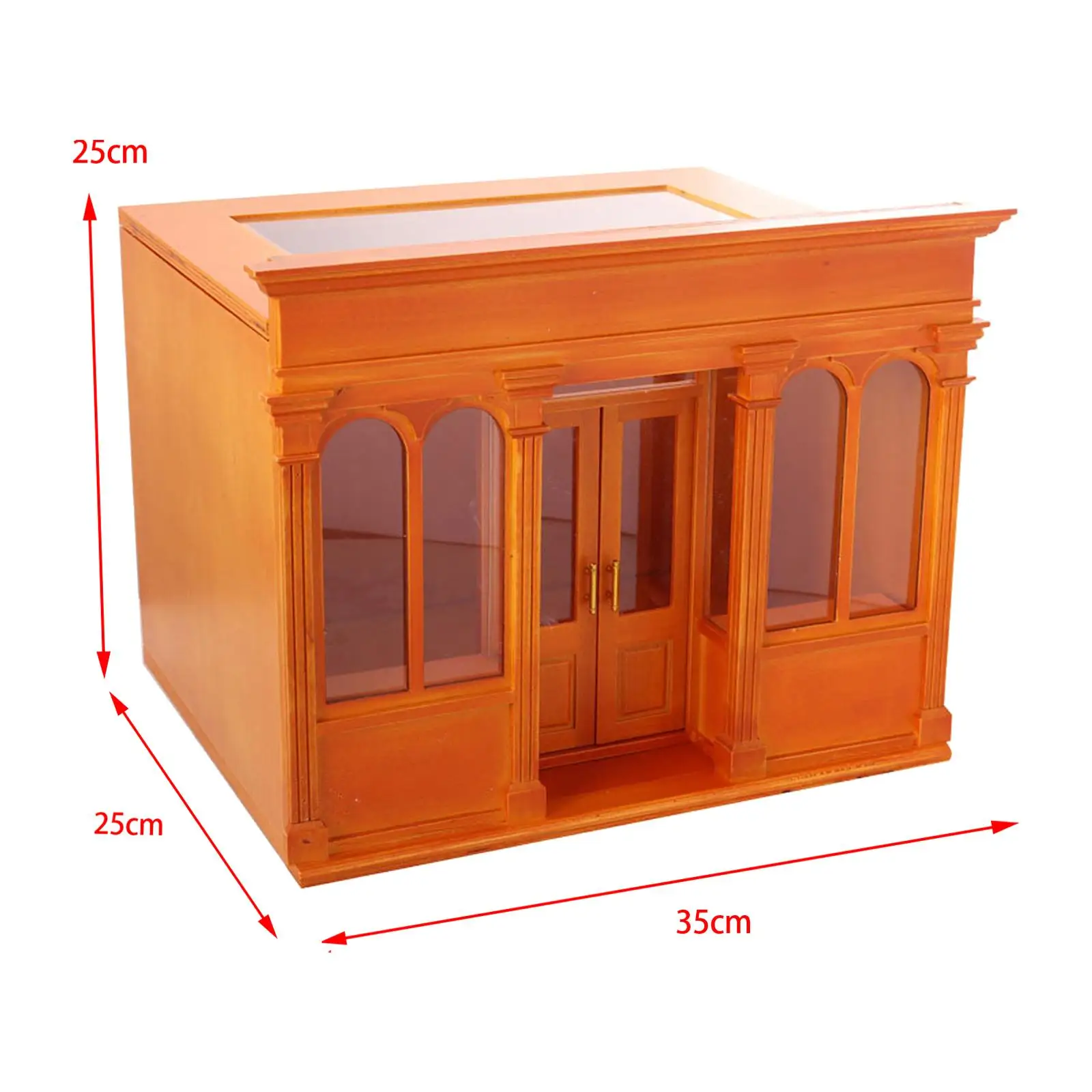 Mini accesorios de construcción de casa de madera, muebles hechos a mano para casa de muñecas, 1/12