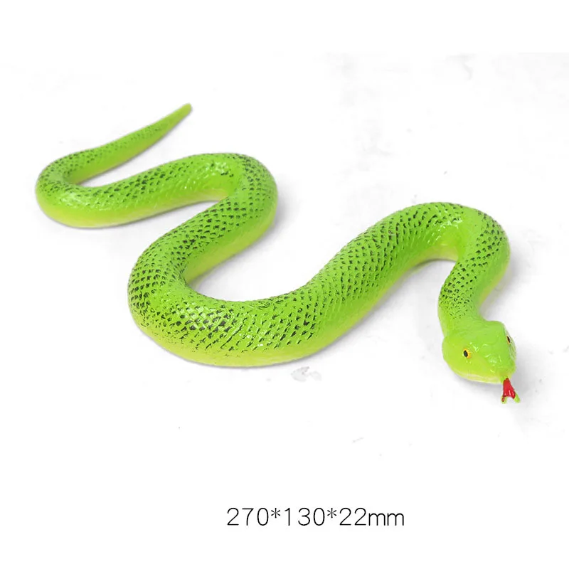 New Simulation Snake Model Toys Realistic Snake Children Early Education Cognitive Puzzle Animal Halloween Home Decoration