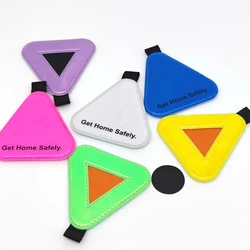 6 colors Reflective Signs Triangle Signs Safety Warning for Brompton Bicycle Road Bike