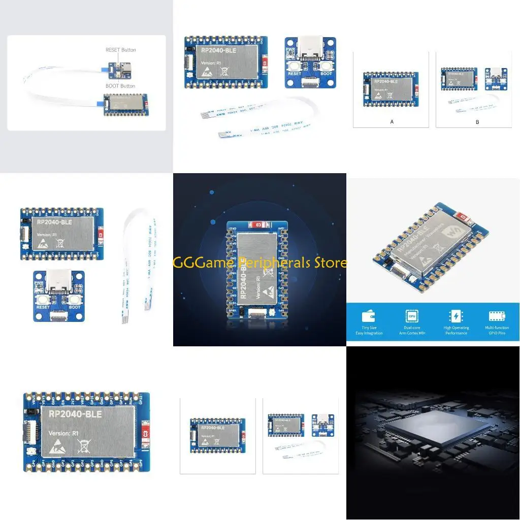 U55B RP2040 لوحة متحكم صغير 14 لوحة تطوير GPIO مع ذاكرة فلاش
