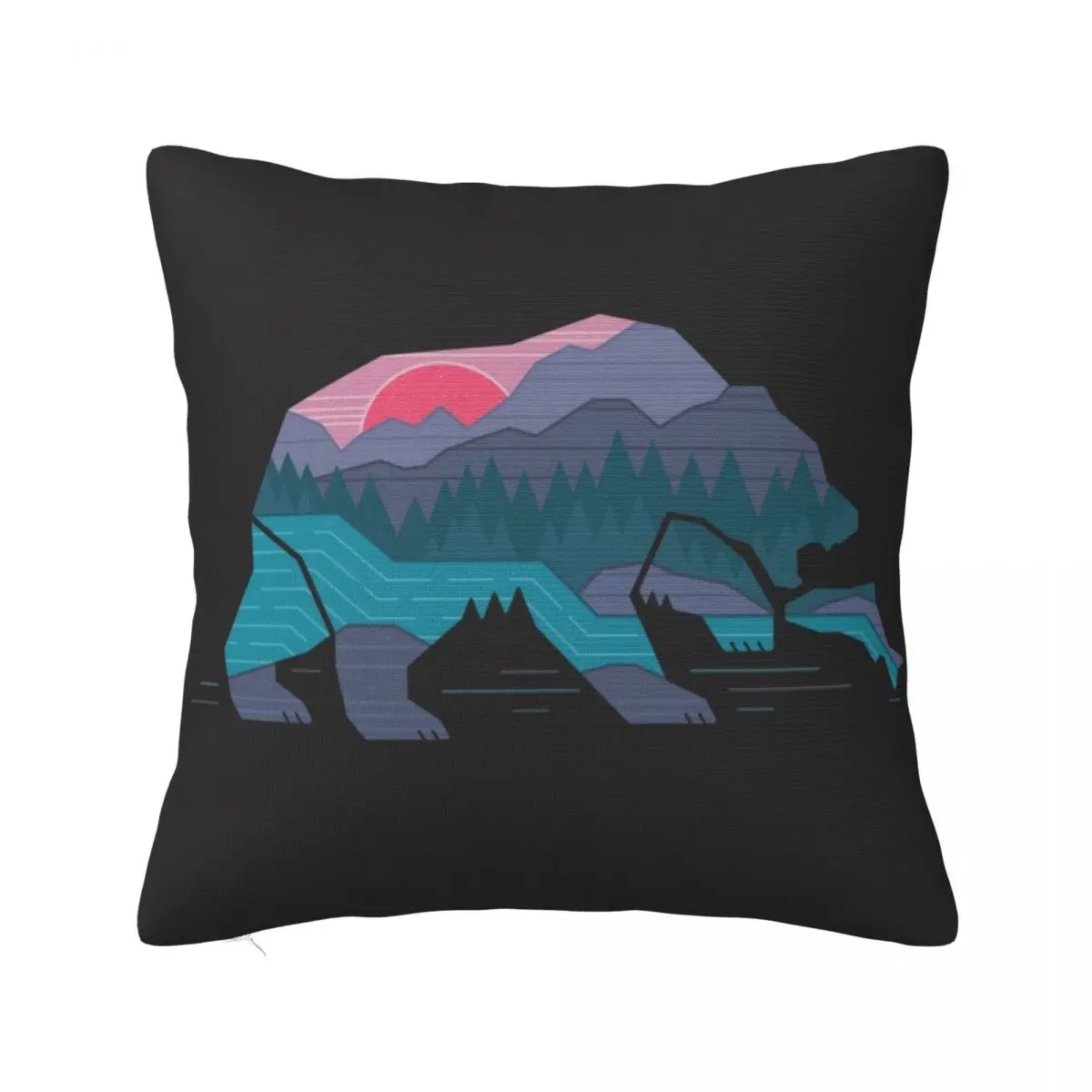 

Bear Country Throw Pillow Pillow Cases Decorative Cushion