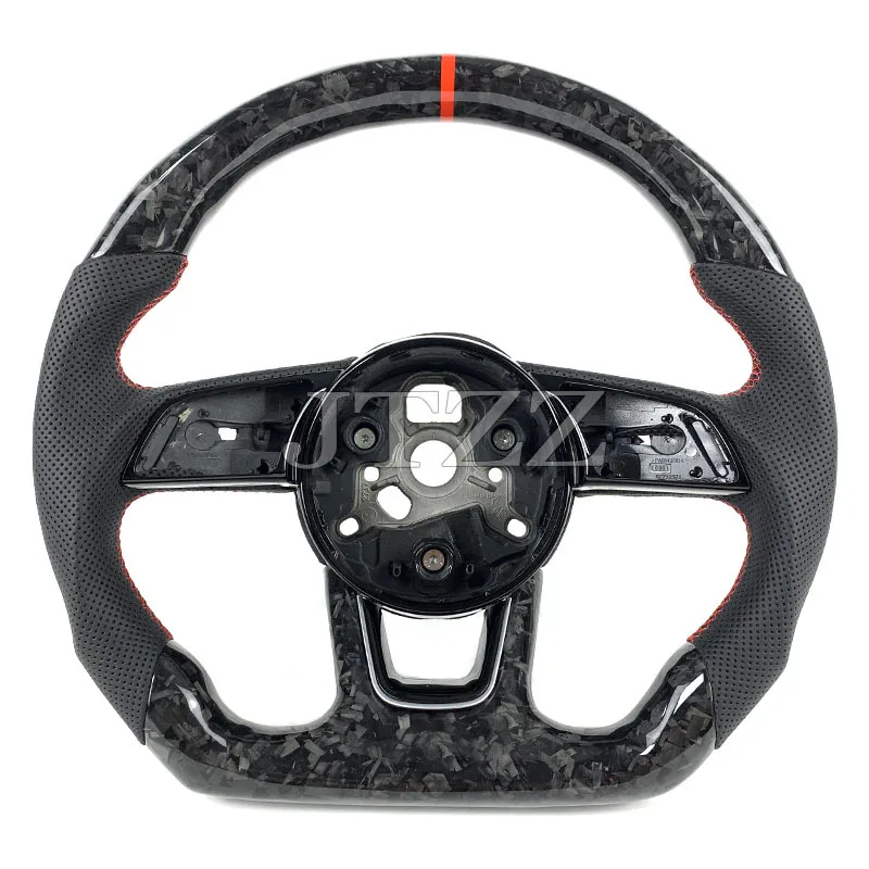 Suitable for Audi New Model A4 A4L B9 S3 S4 S5 RS Upgrade Forged Carbon Fiber Steering Wheel Modification