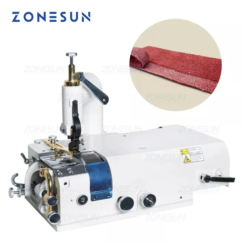 

ZONESUN 801 Electric Leather Skiving Machine Bottom Feed Bell Knife Skiver Leather Skiver Vegetable Tanning Scrape Thin Tool