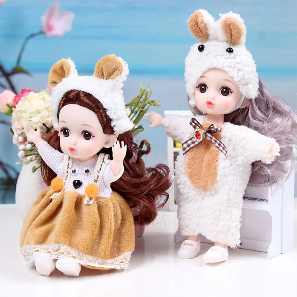 with Clothes BJD Dolls Dress Up Movable Joints Simulated Eye Hinge Doll Cute VINYL Removable Joints Doll Children Toys