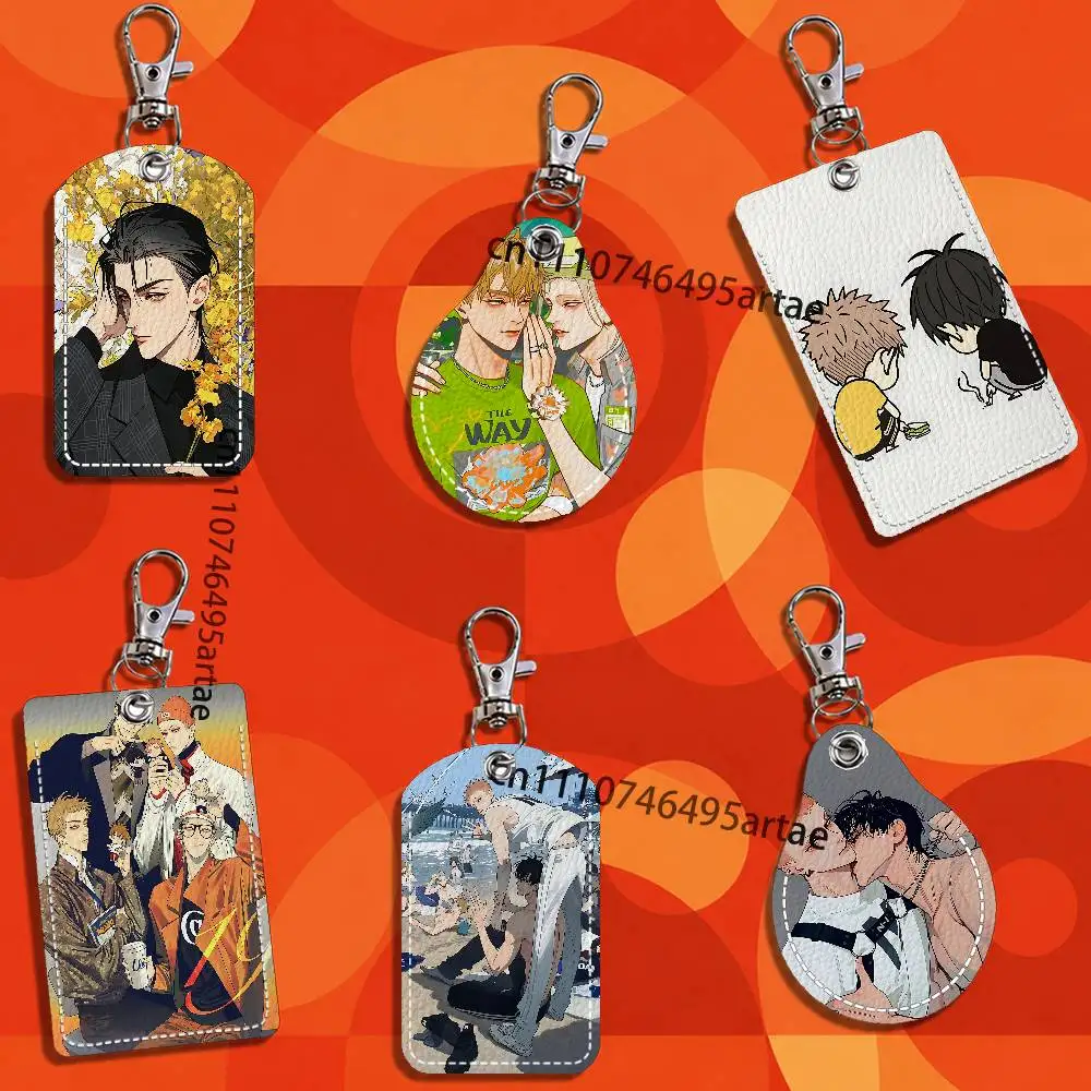 19 Days Old Xian Hetian Jia Card Case Leather Card Holder Keychain Key Ring Transportation Card Case With Lanyard