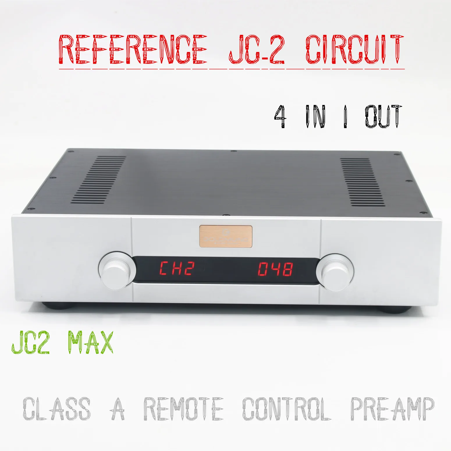 

JC2-Max Class A Audio Preamplifier Reference MARK Levinson JC-2 HiFi Stereo Remote Control Pre-Amp