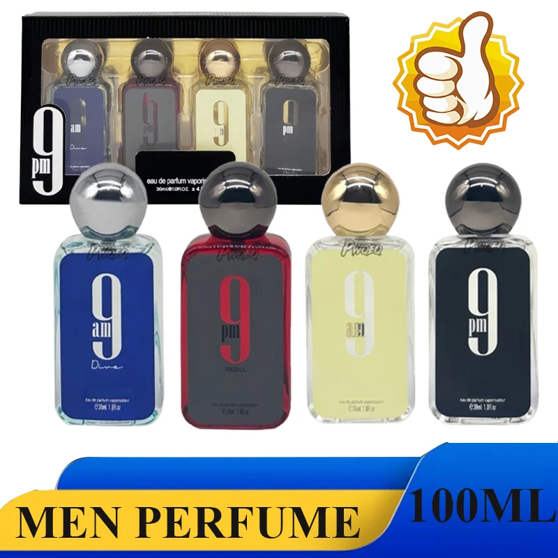 

Perfume Gift Box Set 4PCS*30ML NO.9 Mini Cologne Eau De Toilette Lasting Fragrance Pheromone Eau De Parfum Arabic Perfume hombre