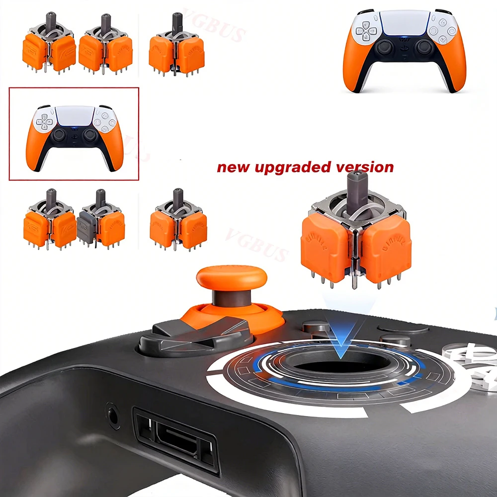 

GINFULL Replacement new Tmr Joystick 3D Analog Sensor Thumbstick for Ps5/ps4/xbox Controller Repair Parts Accessory