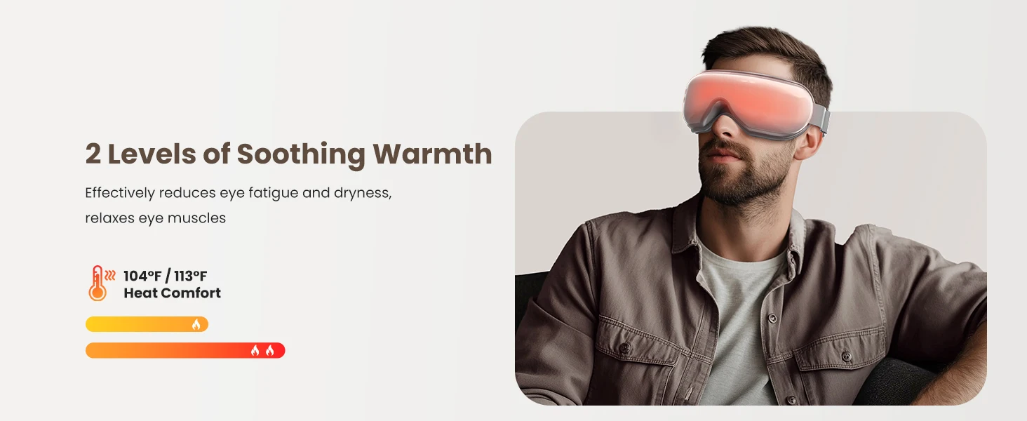 Heated Smart Vibration Eye Massager Airbag Compress Eye Care Instrument Bluetooth Music Eye Massage Sleepping Mask Relax Fatigue