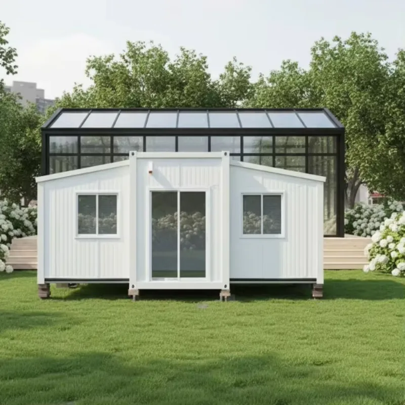 YG Customized 20ft 40ft Double Wing Expandable Container House Fireproof & Waterproof Midcentury Modern Design Prefab Tiny House