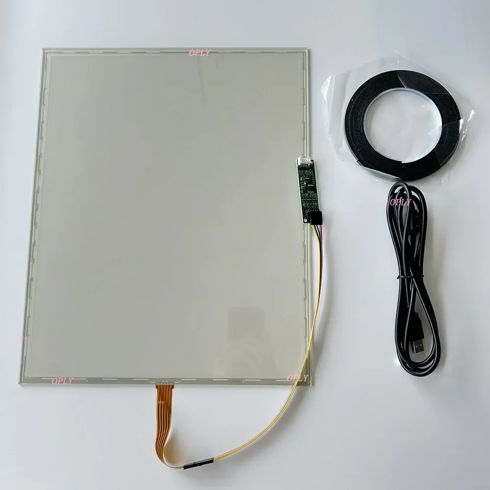 

4:3 5 Wire 15 inch 322*247mm New Resistive Touch HD panel TP sensor screen15" Touch Digitizer Replacement Industrial Screen