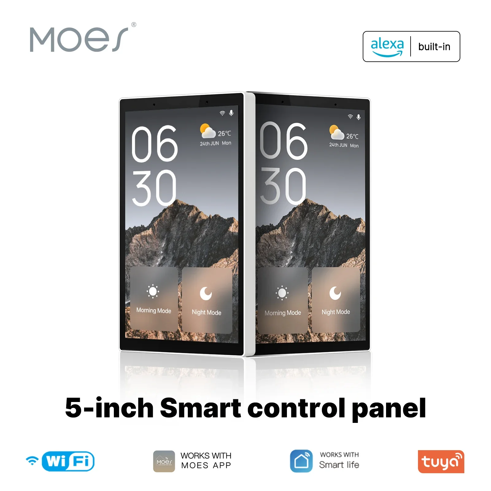 MOES Tuya Wifi Smart pannello di controllo centrale usa da 5 pollici Touch Screen con Gateway ZigBee controllo della scena integrato controllo