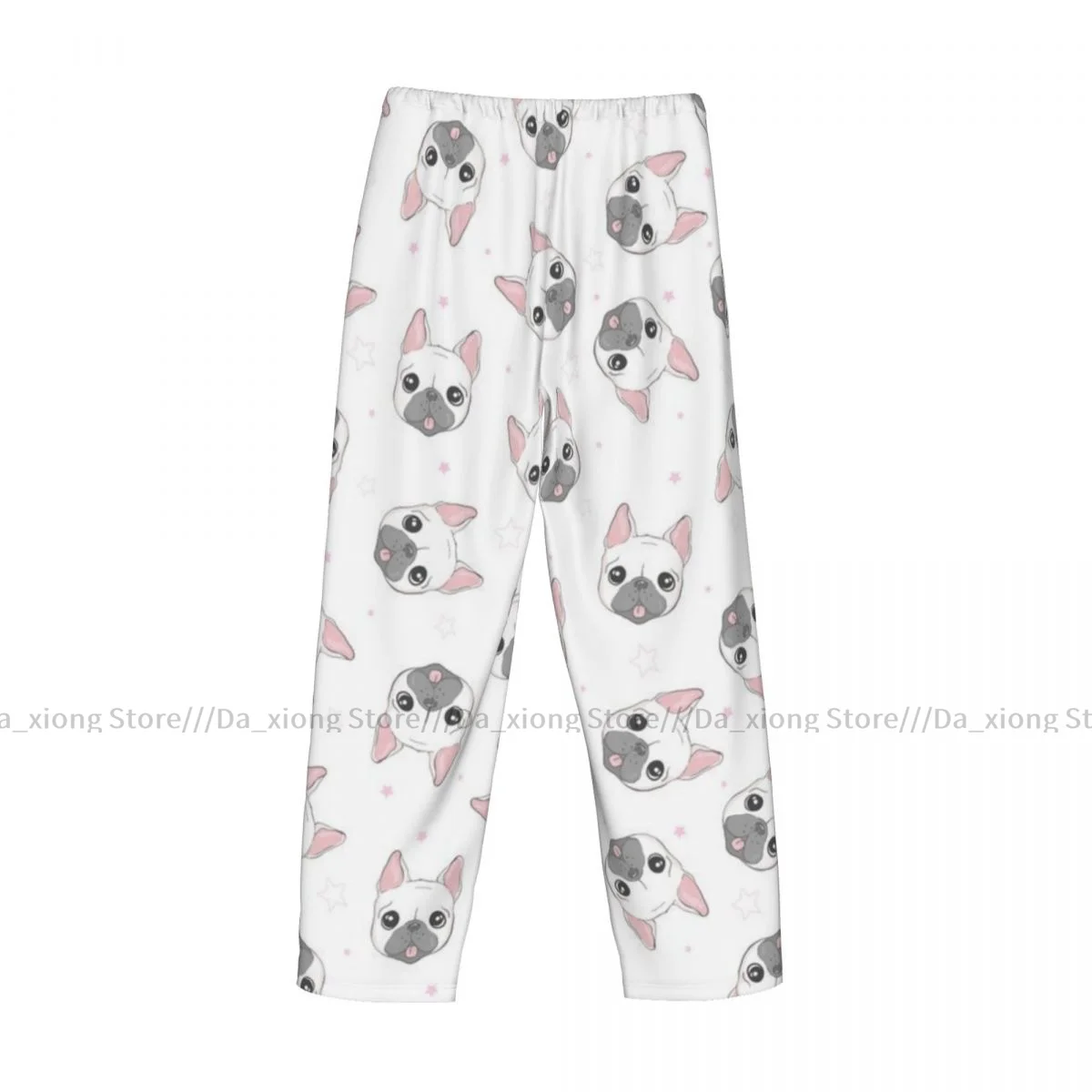 French Bulldog Heads Mens Pajamas Pyjamas Pants Lounge Pants Sleep Bottoms