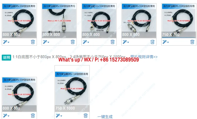 Aplicable al compresor de aire de tornillo sensor de presión universal 4-20ma/0-16bar sensor de presión 2 minutos 1.6MPA