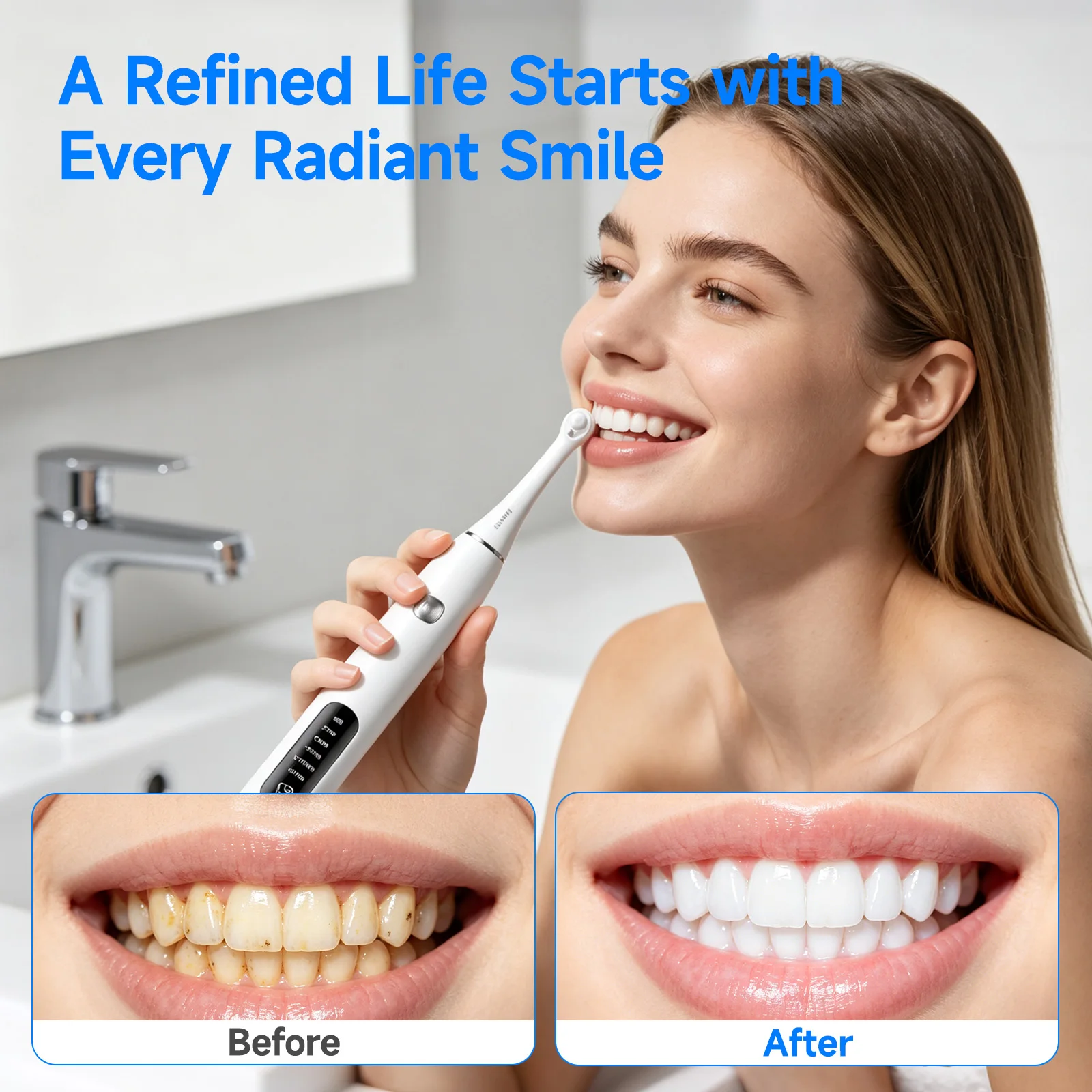 Teeth Whitening Uv Light - Polidor elétrico para dentes, limpador para