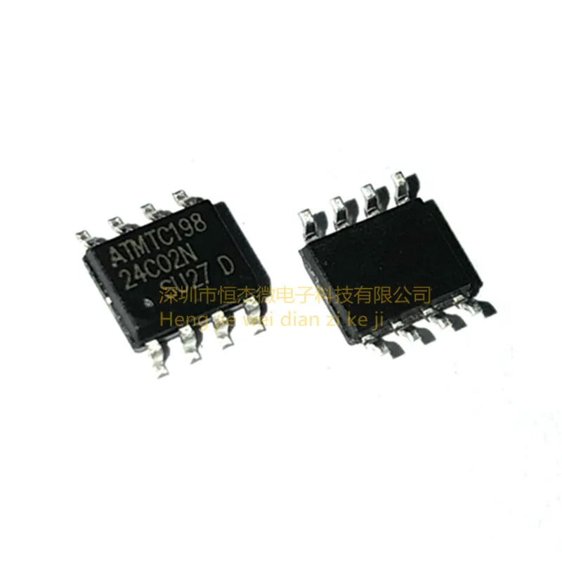 100PCS/New 24C02 24C02N AT24C02BN-SH-T Memory/Serial AT24C02 SMT SOP8