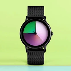 Orologio di lusso caldo per orologi al quarzo con quadrante che cambia colore moda uomo orologio da polso impermeabile in acciaio inossidabile Dropshipping maschile