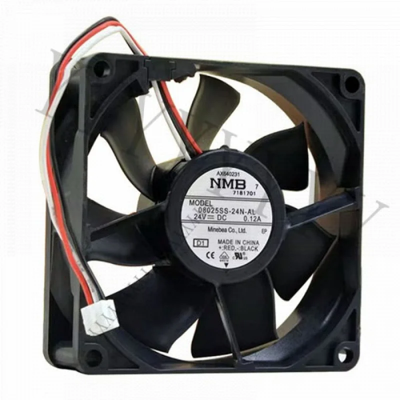 

q+1PCS New for NMB 08025SS-24N-AL 24V 0.12A 3-pin Inverter Cooling Fan # QW.