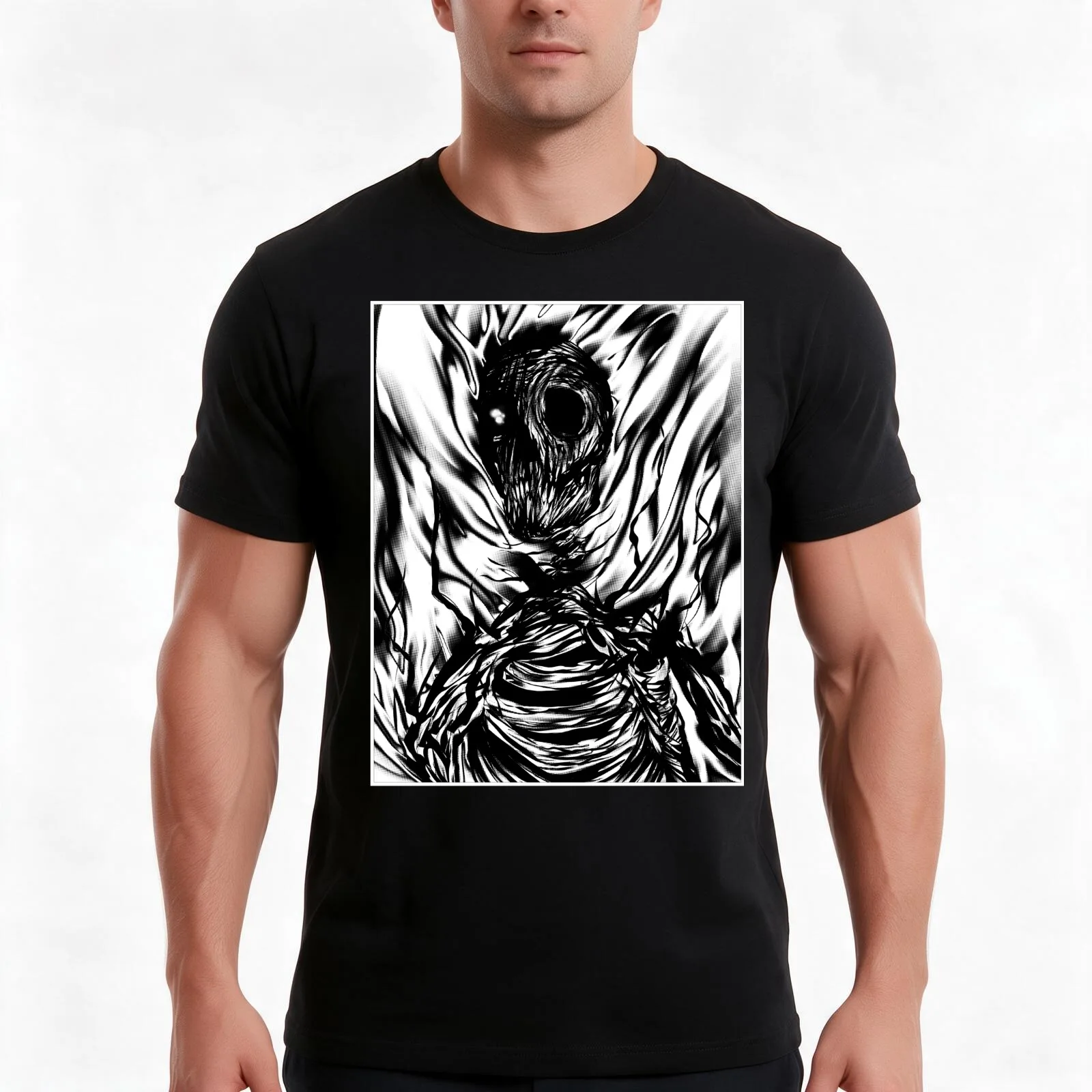 Beyond the reach of dark T-Shirt Summer Casual Cotton Tee Oversized Streetwear Tops Vintage Graphic Print Unisex Men Women