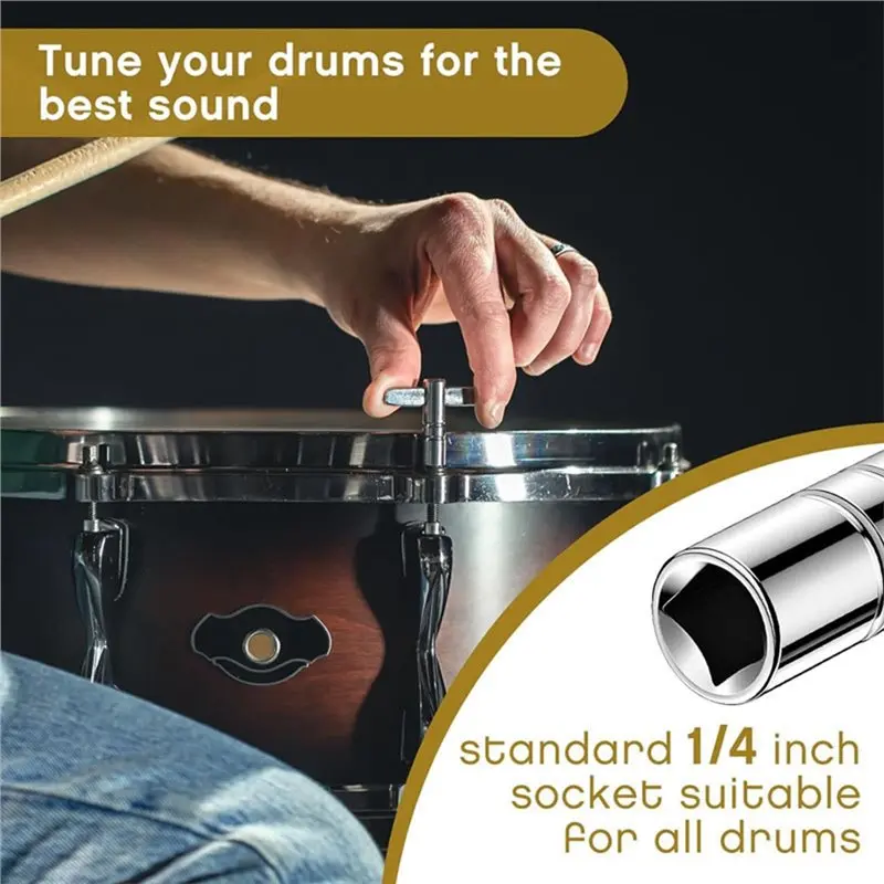 Picture 7: A06F-Mini Drumsticks Drum Keys Keychains Drummer Gift & Practical Tuning Tool Mini Drumsticks