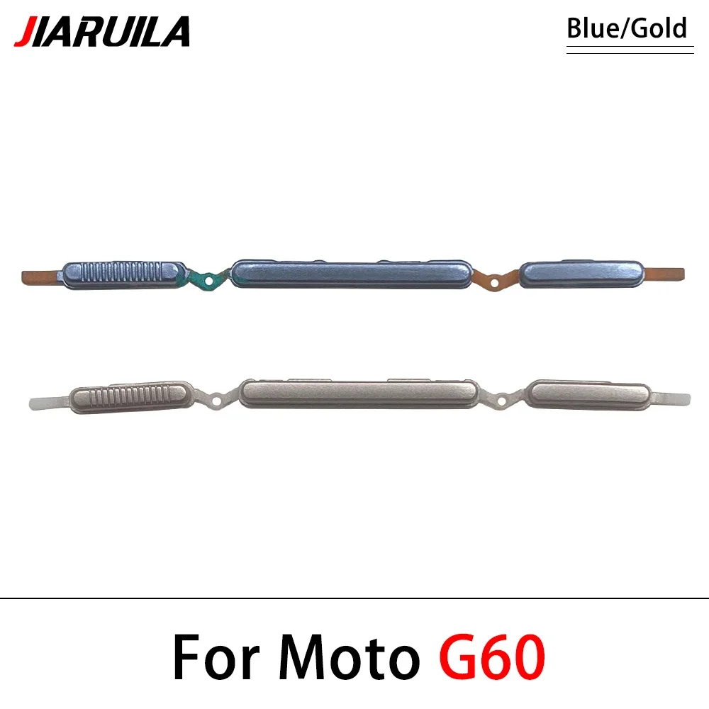 10 pezzi, pulsante laterale del volume di accensione chiave per Motorola Moto G10 G20 G30 G50 G60 G60s G31 G71 G51 G22 G32 G52 G62 G72 G13 G23 5G