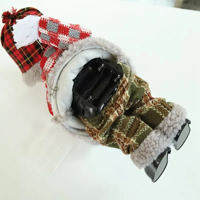 

AB08-Christmas Snowman Electric Glowing Christmas Figurine New Year Decor Xmas Gifts For Kids Home Decor