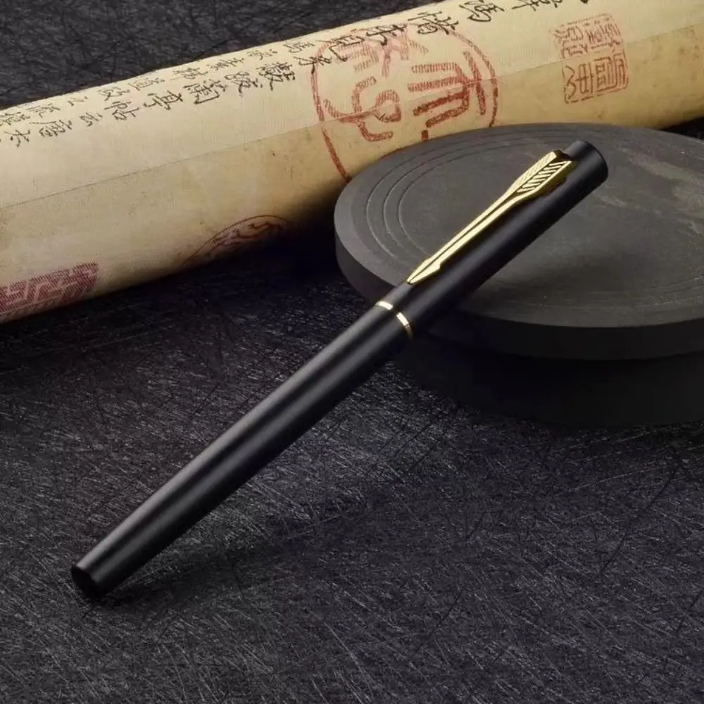 3 pezzi di penna stilografica portatile tipo pennelli per calligrafia capelli morbidi penna per calligrafia aziendale scrittura pennello per pratica in metallo scuola