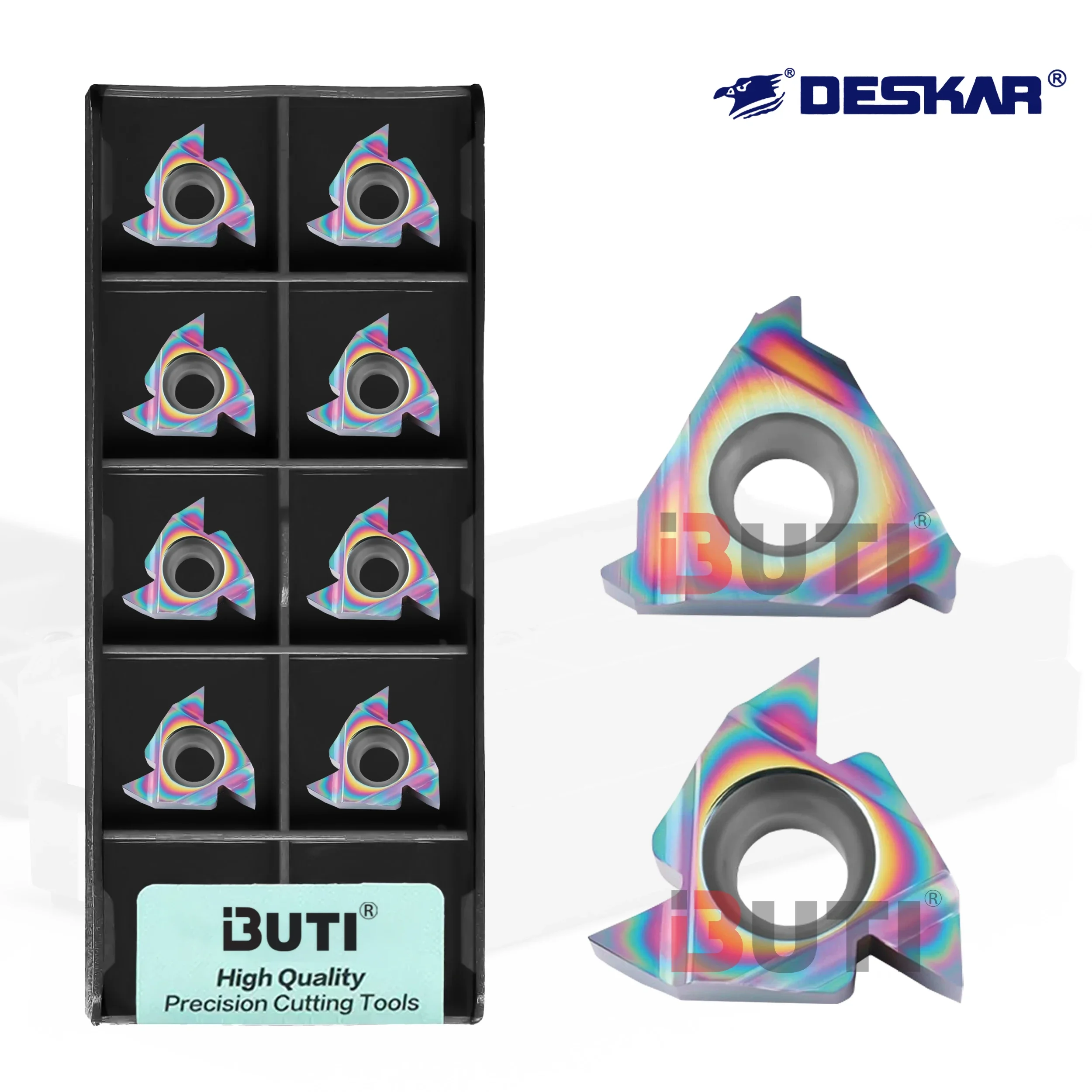 

CNC Colorful Threaded Inserts 16ER/IR 11ER/IR Machining Center 16ER AG60 11IR AG55 External Threaded Blades For Hardened Steel
