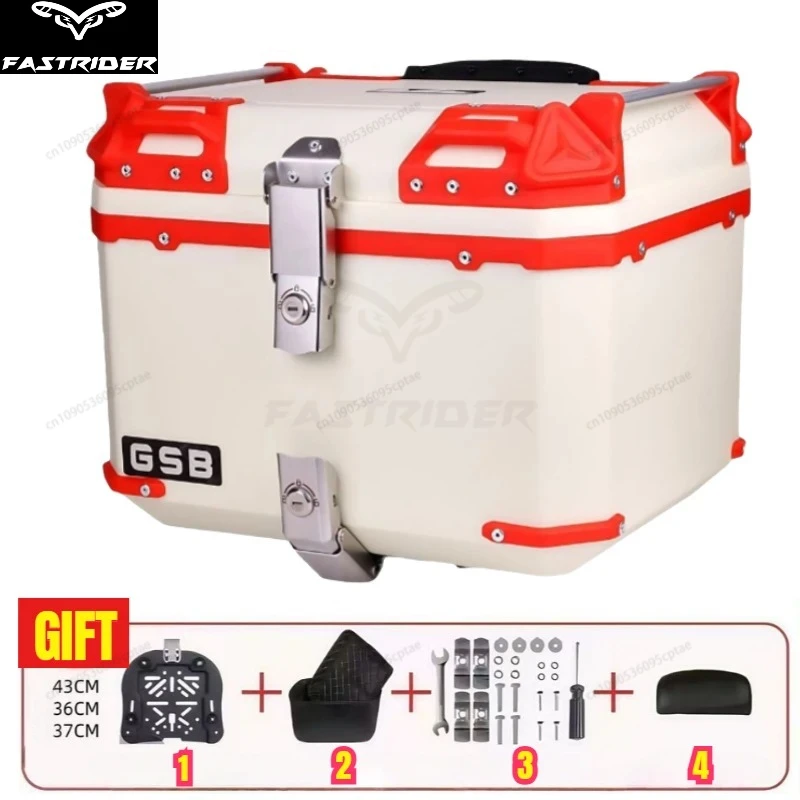 

48L 50L Thickened PP Material Motorcycle Storage Box Universal High Capacity Fit for All Motorcycles & Battery Car